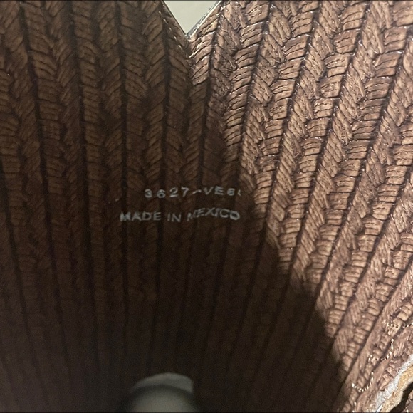 NWT Nocona Rich Brown Leather Boots w/ Stitching Sz. 10 - Picture 11 of 16